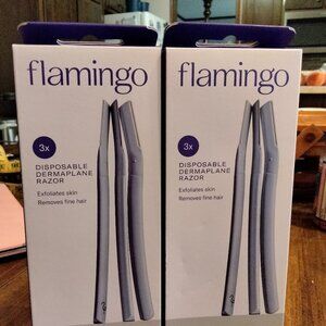 NEW - 2 Flamingo Disposable Dermaplane Razor 3 packs